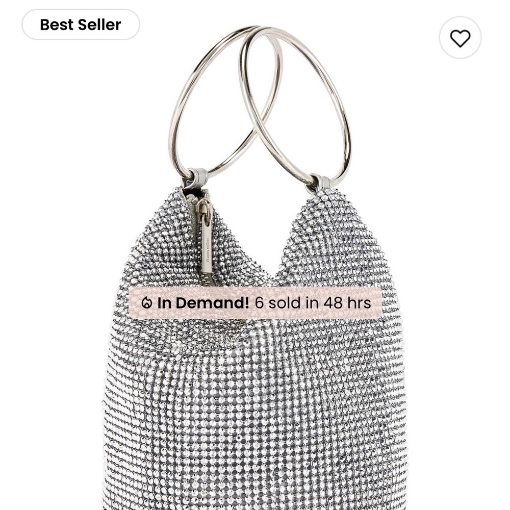 Olga berg crystal mesh bag from revolve
